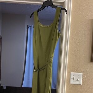 Ann Taylor Olive Green Midi Dress